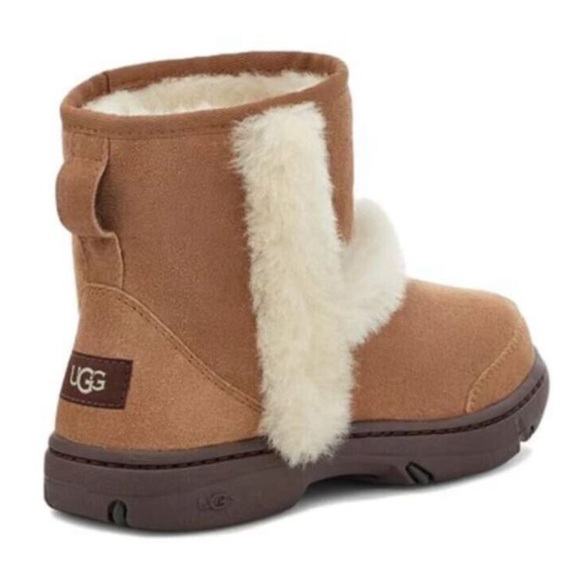 UGG Sunburst Mini Chestnut W-1130728-CHE 10 Shearling Boots - Picture 3 of 14